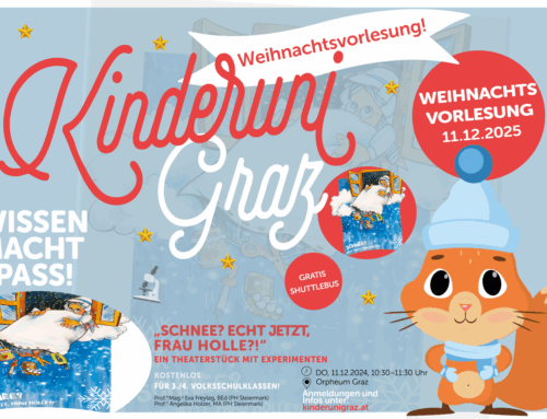 Weihnachtsvorlesung 2025: Schnee? Echt jetzt, Frau Holle?! Ein Theaterstück mit Experimenten für Kinder!