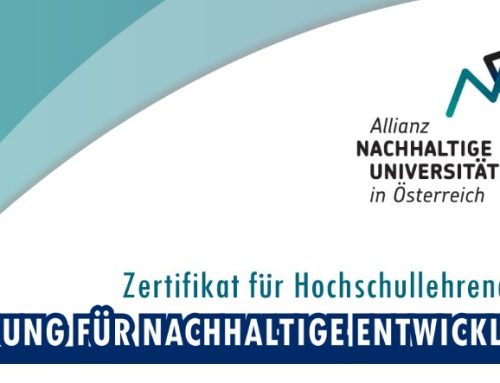 Zertifikat für Hochschullehrende Bildung für Nachhaltige Entwicklung
